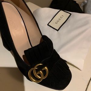 Gucci Marmont Suede Black